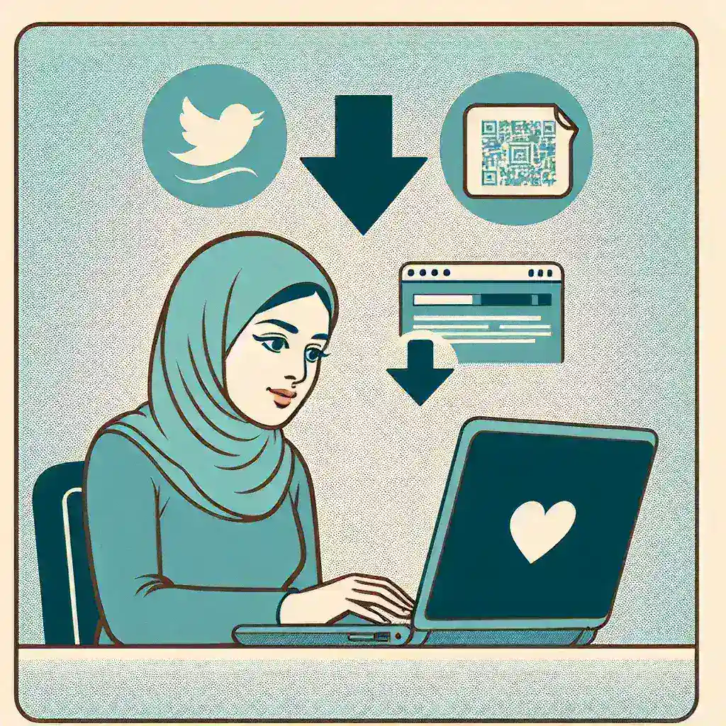 "Step-by-step visual guide for تنزيل من تويتر, showcasing easy methods to download videos and images from Twitter in a comprehensive tutorial."