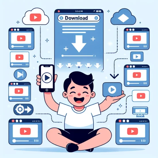 "صورة توضح خطوات تحميل فيديوهات تيك توك باستخدام SaveFrom، مع شاشة التطبيق ومحتوى مرئي مميز، في دليل شامل لحفظ المحتوى المفضل."